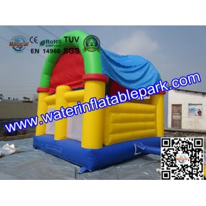 Cheap CE Certificated Inflatable Bouncy Castle , Kids Inflatable Bouncer With Slide for sale