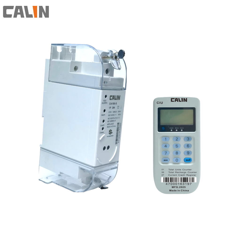 35mm Din Rail mounting Sts Prepaid Water Meter UV Stable Polycarnonate