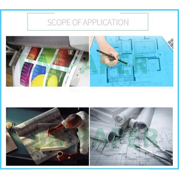 80gsm Single - Sided Blueprint Paper For CAD Printers 30'' x 50yards 2'' Core 80gsm Single - Sided Blueprint Paper For CAD Printers 30'' x 50yards 2'' Core