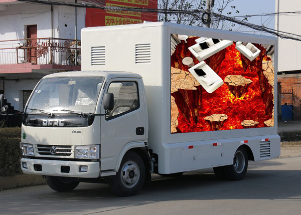 Quality Digital Billboard Outdoor Mobile LED Screen , Truck Mounted LED Display Constant Drive wholesale