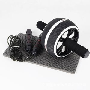 Custom High Quality Gym Workout Equipment Black TPR Material Ab Roller With Knee