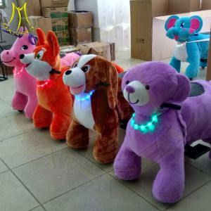 Hansel electronic game machine ride on plush animals for shopping mall