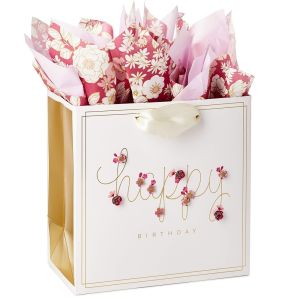 Industrial Custom Flower Bouquet Carrier Paper Bag with CMYK 4 Color Offset