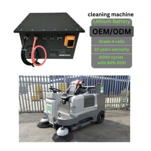 25.6V314Ah Custom Lithium Battery Street Cleaning Machine Electric Sweeper