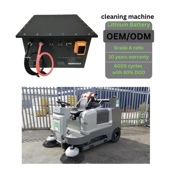 25.6V314Ah Custom Lithium Battery Street Cleaning Machine Electric Sweeper