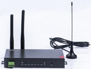 Quality M2M Wireless 4-Port Ethernet WCDMA-EVDO dual module dual sim Router with RS232, Wi-Fi wholesale