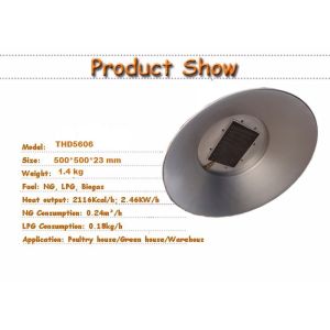 Round Type Infrared Poultry Brooder Heater CE Certified For 1500 Chicks