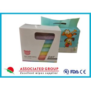 Small Package Baby Cleaning Wipes 45gsm Plain Spunlace With White Color