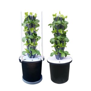 Home Use Garden Petal Hydroponic Tower Growing System 6/8/10 Layers Optional LED