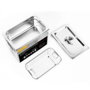 3L Dual Frequency Ultrasonic Cleaner With 2 Transducers 120W Ultrasonic Power