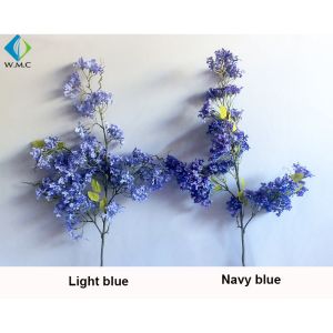 Indoor Decoration Use Artificial Flower Tree , Bluish Violet Blossom Tree