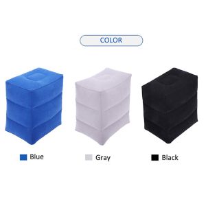 0 . 38KG Inflatable Travel Footrest , Adjustable Blow Up Footrest For Airplane