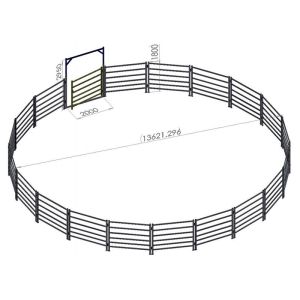 Strong Galvanized Cattle Panels Barrier With Easier Handle Free Size Gray Color