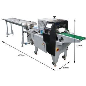 Commercial Marshmallow Hffs Horizontal Flow Wrapping Machine Customized