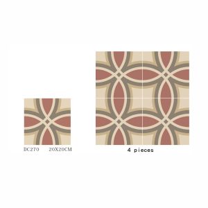 Yellow Non-Slip 20x20cm Ceramic Rustic Tile for Floor and Wall