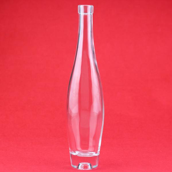 Crystal white vodka bottle glass bottle 700ml 750ml glass liquor bottle