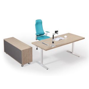 Height Adjustable Training Room Tables , Training Table Furniture 1800mm Length
