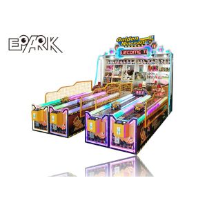 Golden Minecart Carnival Coin Operated Game Machine For Children
