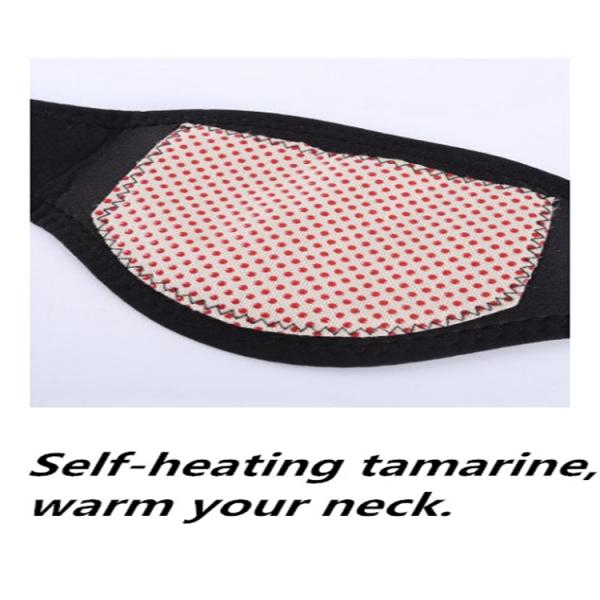 Black Tourmaline Self Heating Neck Pad , Tourmaline Magnetic Therapy Neck Massager