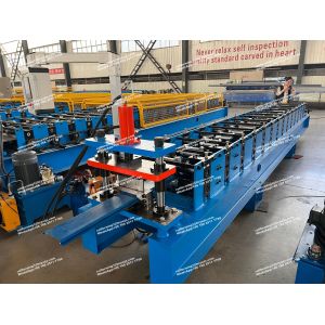 China 3 Phase Wall Sheet Wall Panel Roll Forming Machine PLC Control System on sale