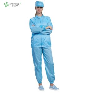ESD anti-static cleanroom worker uniform and suit lint-free and dust-proof