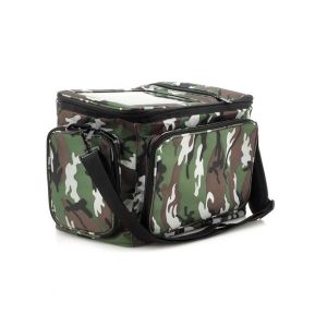 600D Polyester Camo Color Fishing Bag with 3.6W Solar Panel And 2200mAh Back-up