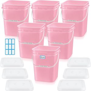 Square Bucket With Lid,Industries Barrels With Lid And Plastic Handle,Rain