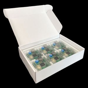 Plastic PCB ESD Tray Anti Static Electronic Insert Tray With Packaging Paper Box