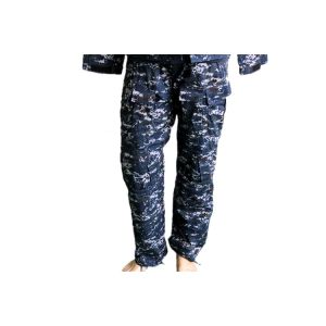Blue Camouflage Twill Fabric BDU Military Uniform 3 Piece Set For Kuwait Army