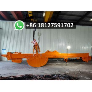 Top Performance Excavator Telescopic Arm With 1.5cbm Clamshell Bucket CE