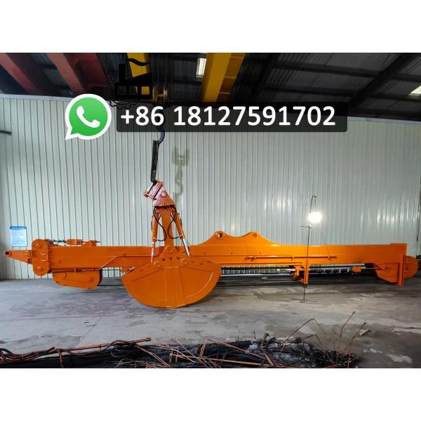 Quality Top Performance Excavator Telescopic Arm With 1.5cbm Clamshell Bucket CE Certified wholesale