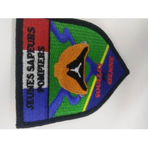 Twill Fabric Custom Embroidered Patch Fashionable Design Within 9 Colors