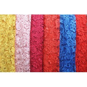 Garment Accessories Chemical Lace Fabric Water Soluble lace fabric in Different