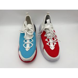 Red Blue Womens Leisure Shoes Soft Nappa Pu With One Unit Rubber Outsole