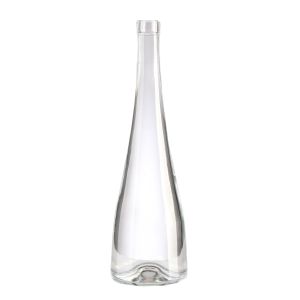 Luxury Glass Bottle for Spirits Brandy Custom Empty Clear 375ml 500ml 750ml