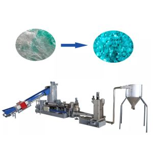 Granulating Semiauto PET Single Screw Plastic Extrude