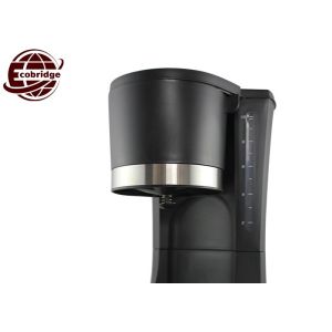 Custom Black 1.2L Mini Coffee Machine With Jug 225*180*295mm RoHS ETL Approved