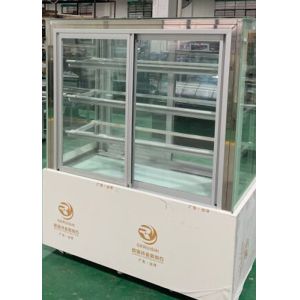 Sliding Glass Marble Base Cake Display Chiller With Heater Defrost