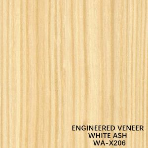 Recomposed White Ash Wood Veneer Sheets WA-X206 Quarter Cut For Fancy Plywood