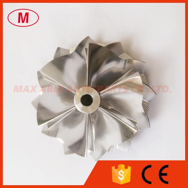 Quality GT15-25 reverse 49.62/61.00mm 6+6 blades Turbo milling/aluminum 2618/billet compressor wheel wholesale