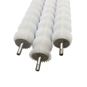 China Custom 0.3mm-0.5mm Silk Nylon Roller Brush With / Without Shaft For Potato Peeling Industrial Machine on sale