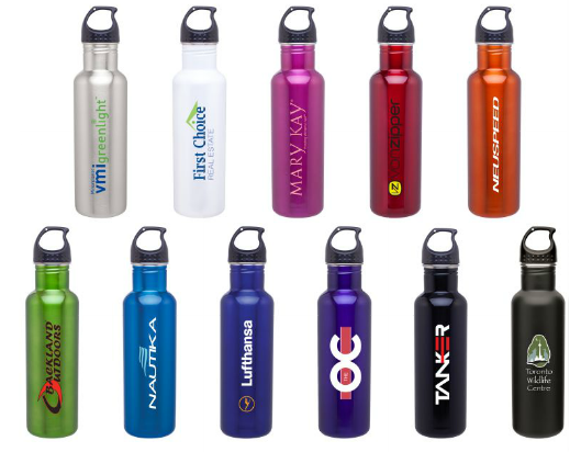 1000ml aluminum water bottle with carabiner/sports water bottle