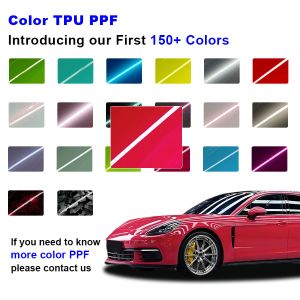 UV Protected Glossy Car Color PPF Easy Install Paint Protection Film self