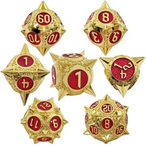 TRPG 16 Mm Polyfront DND Metal Dice Multi Color Custom Meteor Hammer