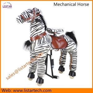 Cheap Kid Riding Plush Horse Toy, Riding Horse Toy, Kid Riding Plush Walking Mechanical Pony Toy for sale