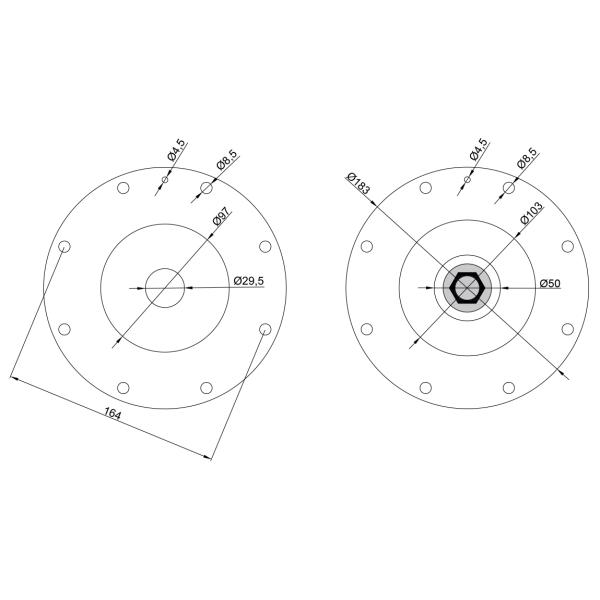 K5004 M1638A Goyen Type Buna Diaphragm Valve Repair Kit For 2" CA/RCA50T 2 1/2" CA/RCA62T Diaphragm Valve