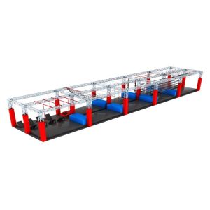 American Inflatable Sports Games / Kids Game Ninja Warrior Obstacle Course