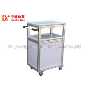 Cheap Customized Size Lean Trolley , Aluminum Frame Cart With Storage for sale