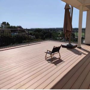 Eco Wood Composite WPC Outdoor Decking Tiles with Scratched Surface Materials