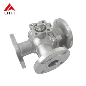 China Socket Weld End Connection Gr2 Gr5 Three Way Titanium Ball Valves for NPS 1/2''-12'' Industrial Applications on sale